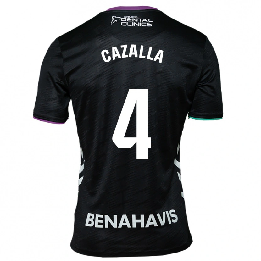 Danxen Donna Maglia Marta Cazalla #4 Nero Viola Verde Kit Gara Away 2025/26 Maglietta