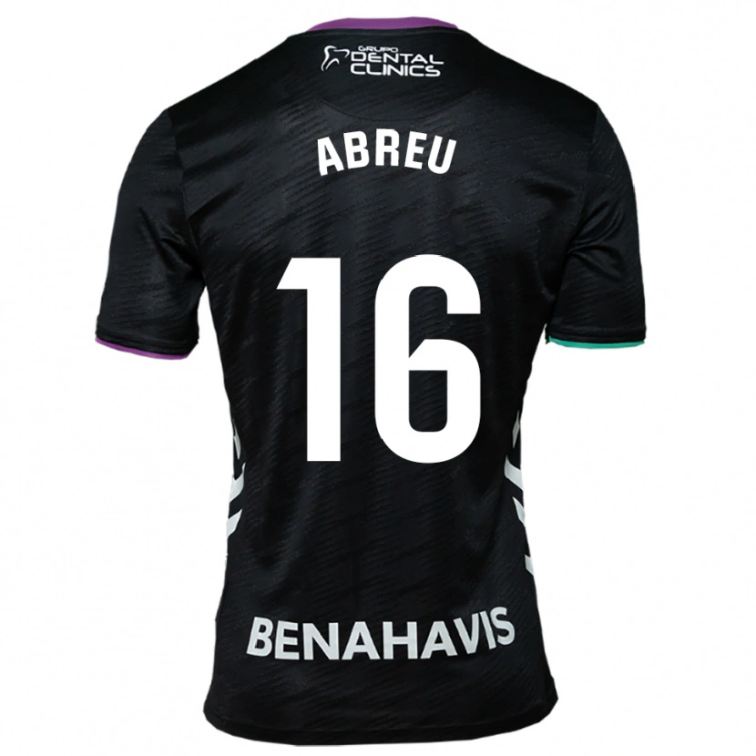 Danxen Donna Maglia Marco Abreu #16 Nero Viola Verde Kit Gara Away 2025/26 Maglietta