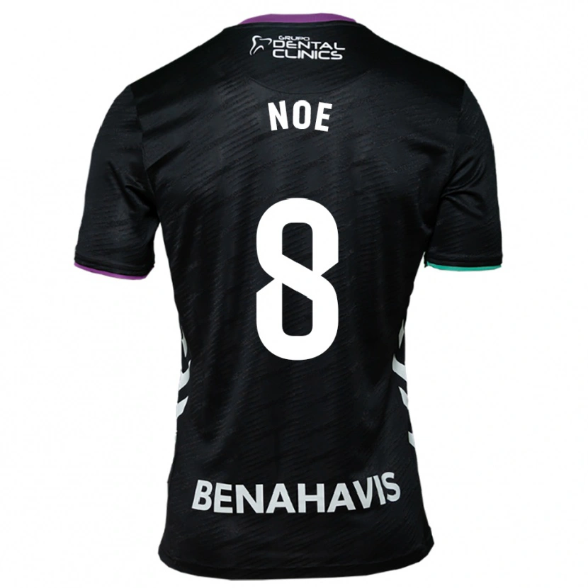 Danxen Donna Maglia Noelia Salas Mullens #8 Nero Viola Verde Kit Gara Away 2025/26 Maglietta