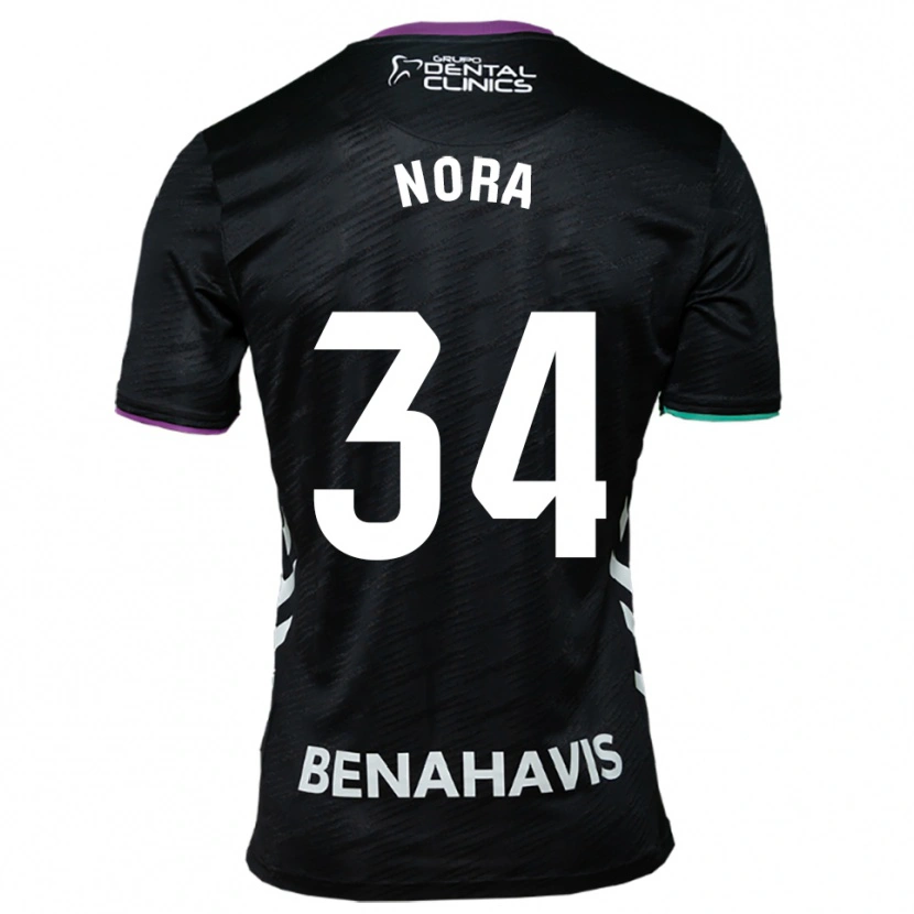 Danxen Donna Maglia Nora #34 Nero Viola Verde Kit Gara Away 2025/26 Maglietta