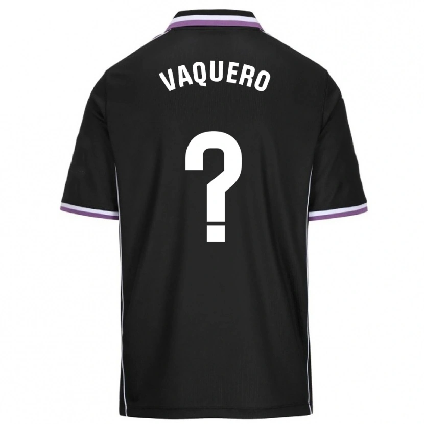 Danxen Donna Maglia Fernando Vaquero #0 Viola Nero Kit Gara Away 2025/26 Maglietta