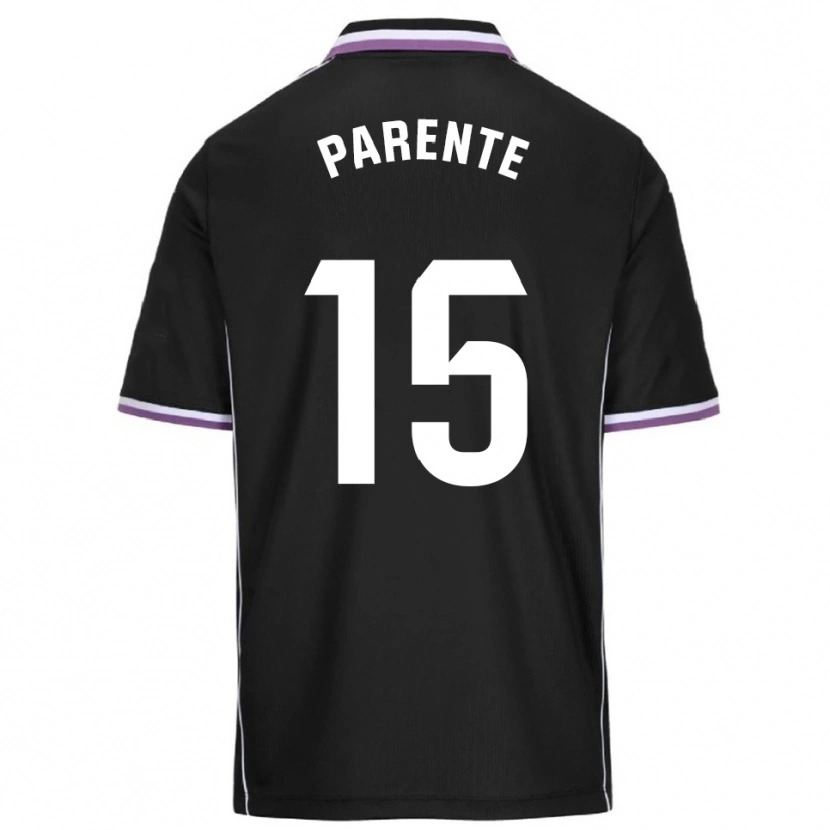 Danxen Donna Maglia Iago Parente #15 Viola Nero Kit Gara Away 2025/26 Maglietta
