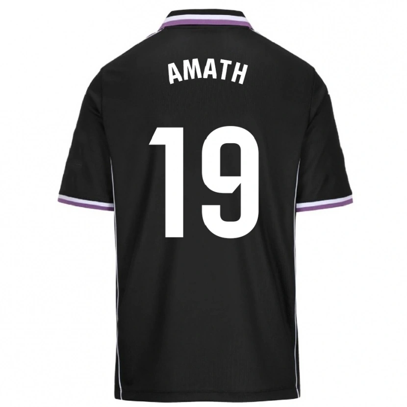 Danxen Donna Maglia Amath Ndiaye #19 Viola Nero Kit Gara Away 2025/26 Maglietta