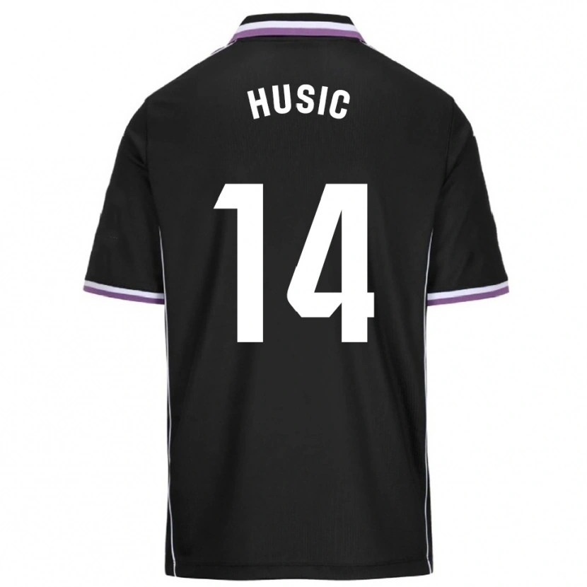 Danxen Donna Maglia Salih Husic #14 Viola Nero Kit Gara Away 2025/26 Maglietta