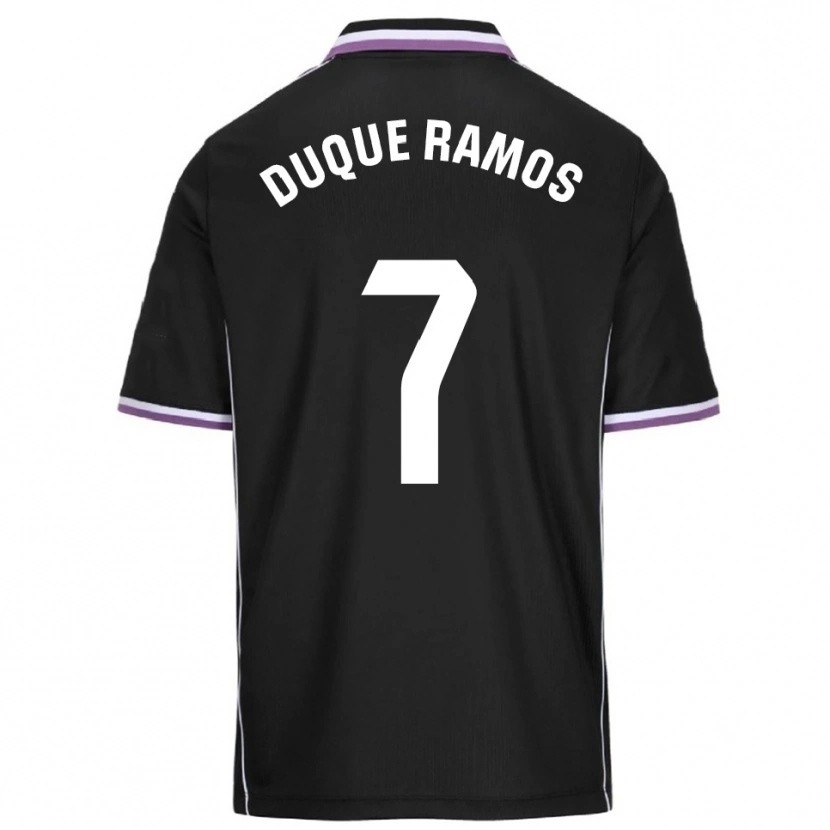 Danxen Donna Maglia Carmen Duque Ramos #7 Viola Nero Kit Gara Away 2025/26 Maglietta