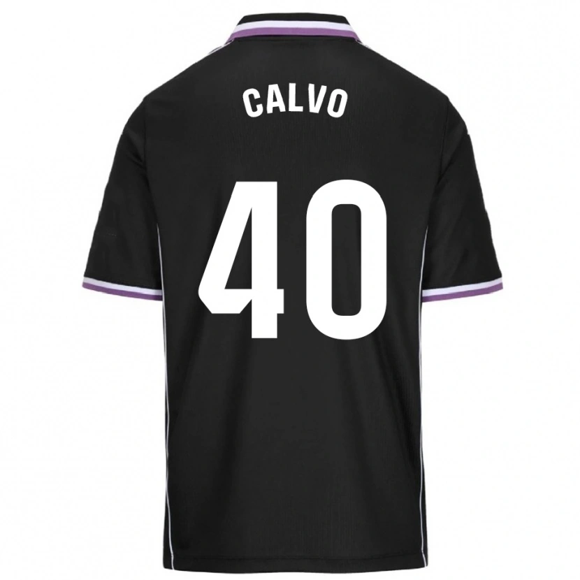 Danxen Donna Maglia Hugo Calvo #40 Viola Nero Kit Gara Away 2025/26 Maglietta