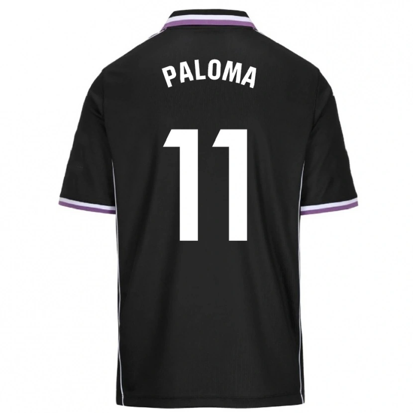Danxen Donna Maglia Paloma Gonzalez #11 Viola Nero Kit Gara Away 2025/26 Maglietta