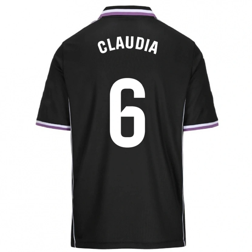 Danxen Donna Maglia Claudia Gómez Villagrá #6 Viola Nero Kit Gara Away 2025/26 Maglietta