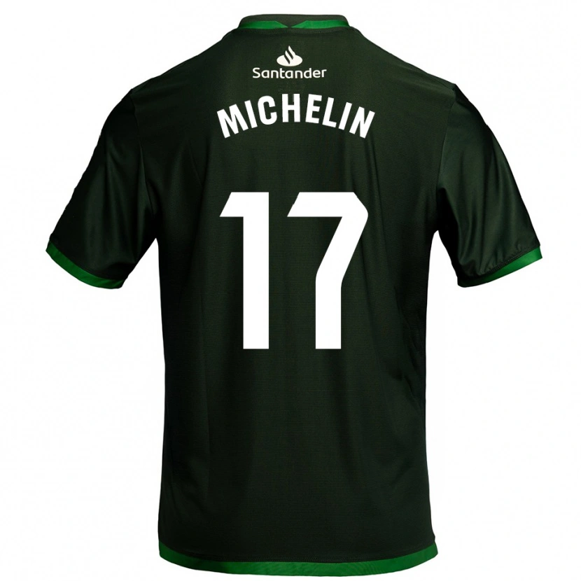 Danxen Donna Maglia Clément Michelin #17 Verde Scuro Kit Gara Away 2025/26 Maglietta