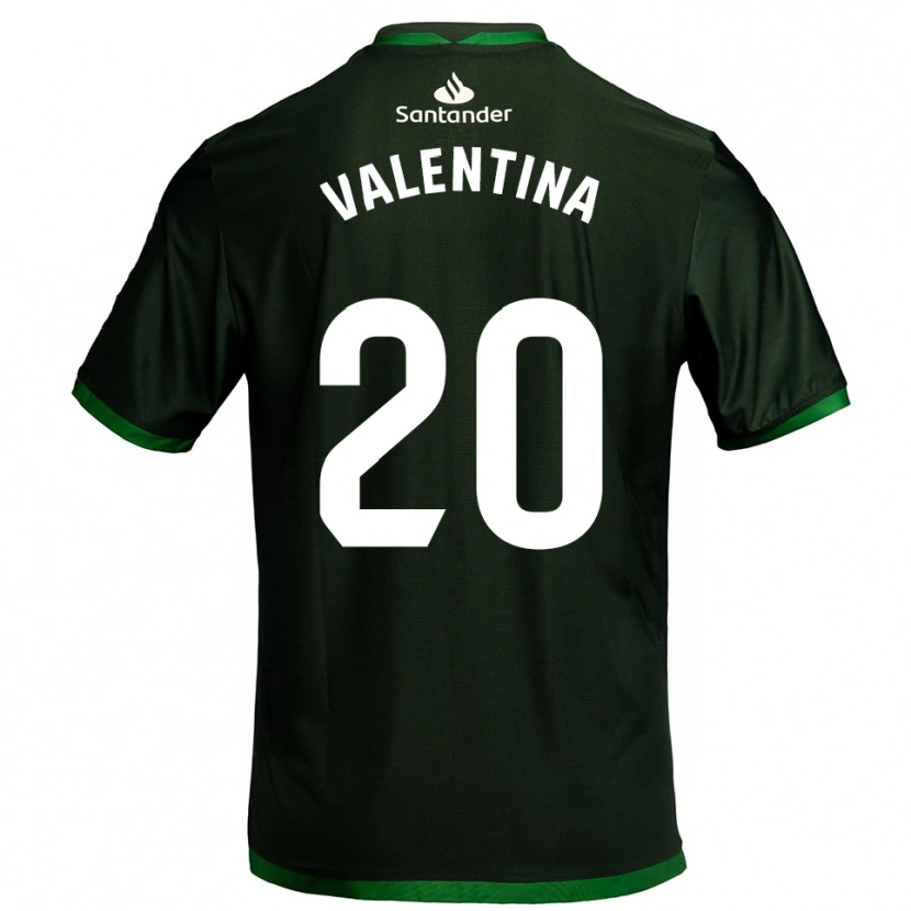 Danxen Donna Maglia Valentina Lucumi Montoya #20 Verde Scuro Kit Gara Away 2025/26 Maglietta