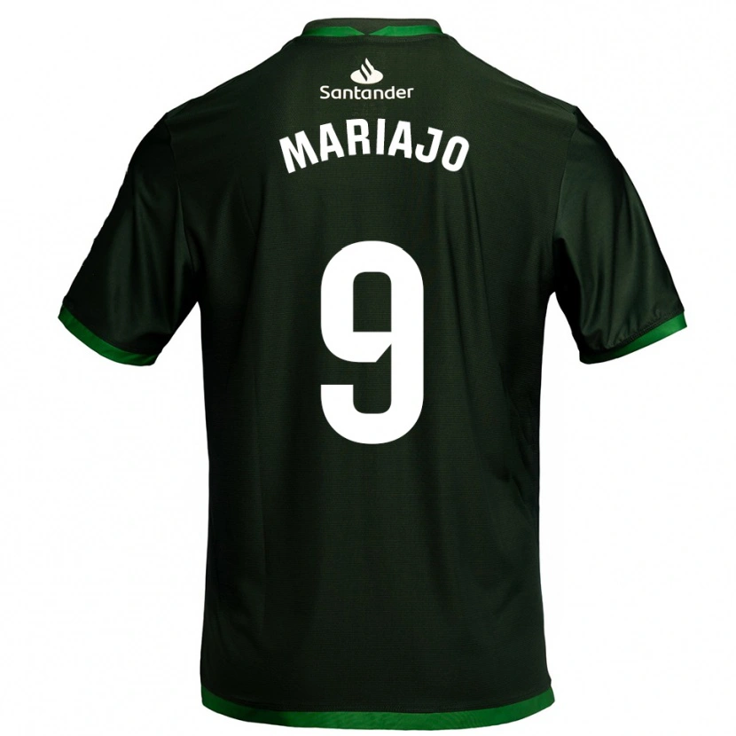 Danxen Donna Maglia María José Gutiérrez Díaz #9 Verde Scuro Kit Gara Away 2025/26 Maglietta