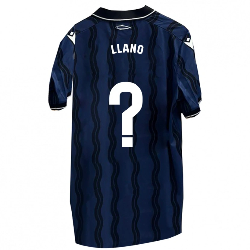 Danxen Donna Maglia Guillermo Llano #0 Blu Scuro Nero Kit Gara Away 2025/26 Maglietta