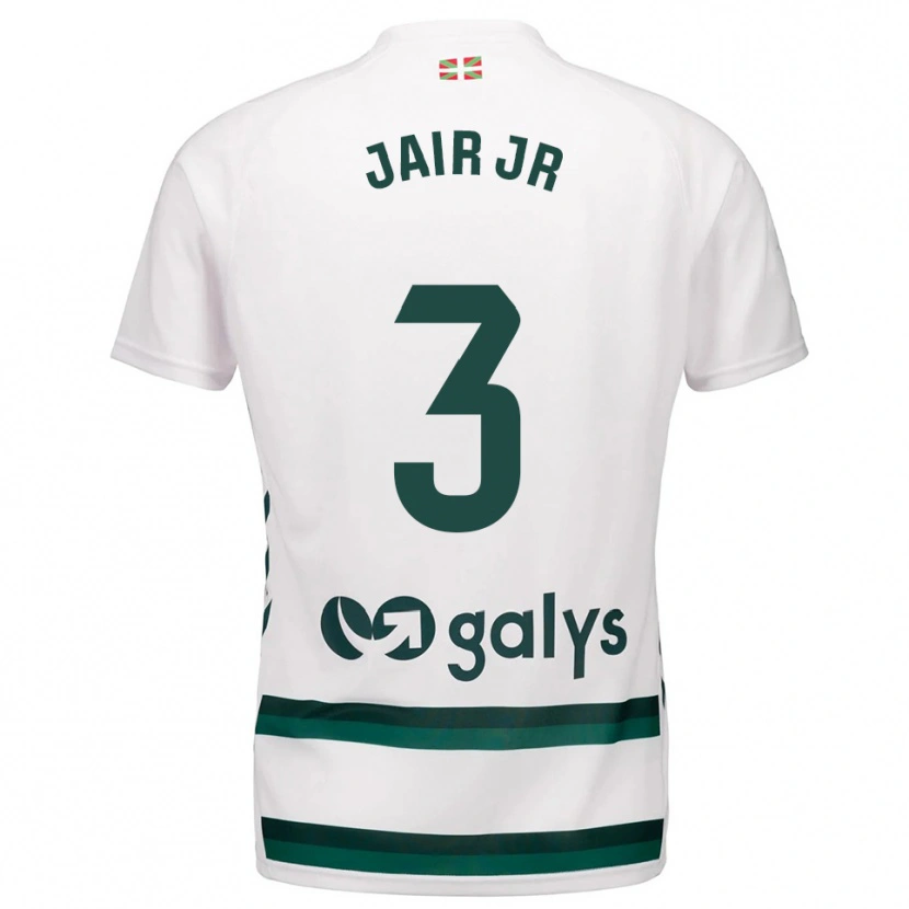Danxen Donna Maglia Jair Amador #3 Bianco Verde Kit Gara Away 2025/26 Maglietta