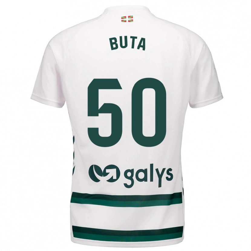 Danxen Donna Maglia Leonardo Buta #50 Bianco Verde Kit Gara Away 2025/26 Maglietta