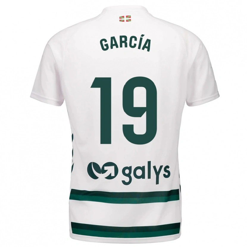 Danxen Donna Maglia Hugo García #19 Bianco Verde Kit Gara Away 2025/26 Maglietta