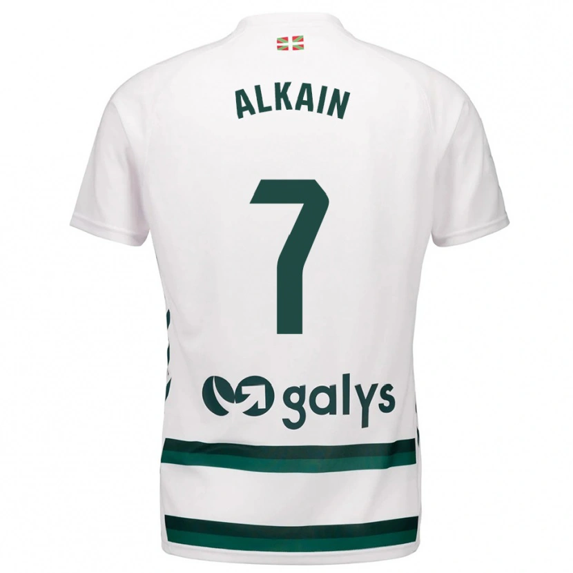Danxen Donna Maglia Xeber Alkain #7 Bianco Verde Kit Gara Away 2025/26 Maglietta