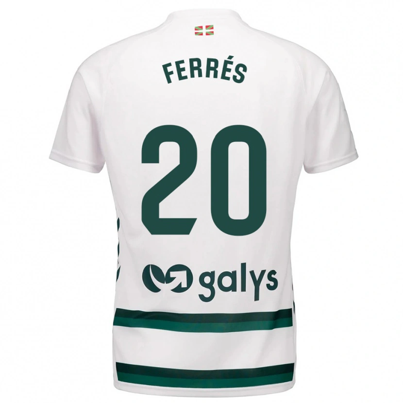 Danxen Donna Maglia Llorenç Ferrés #20 Bianco Verde Kit Gara Away 2025/26 Maglietta