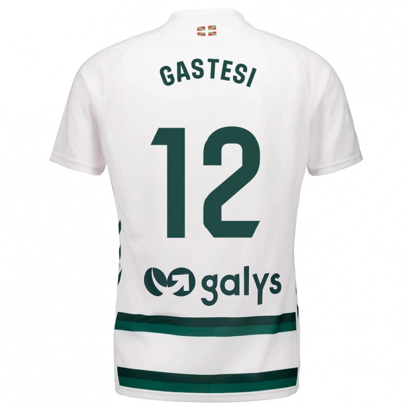 Danxen Donna Maglia Gorka Gastesi #12 Bianco Verde Kit Gara Away 2025/26 Maglietta