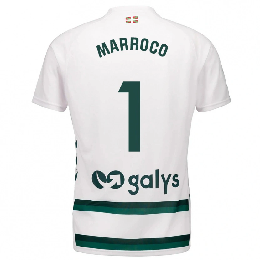 Danxen Donna Maglia Marc Marroco #1 Bianco Verde Kit Gara Away 2025/26 Maglietta