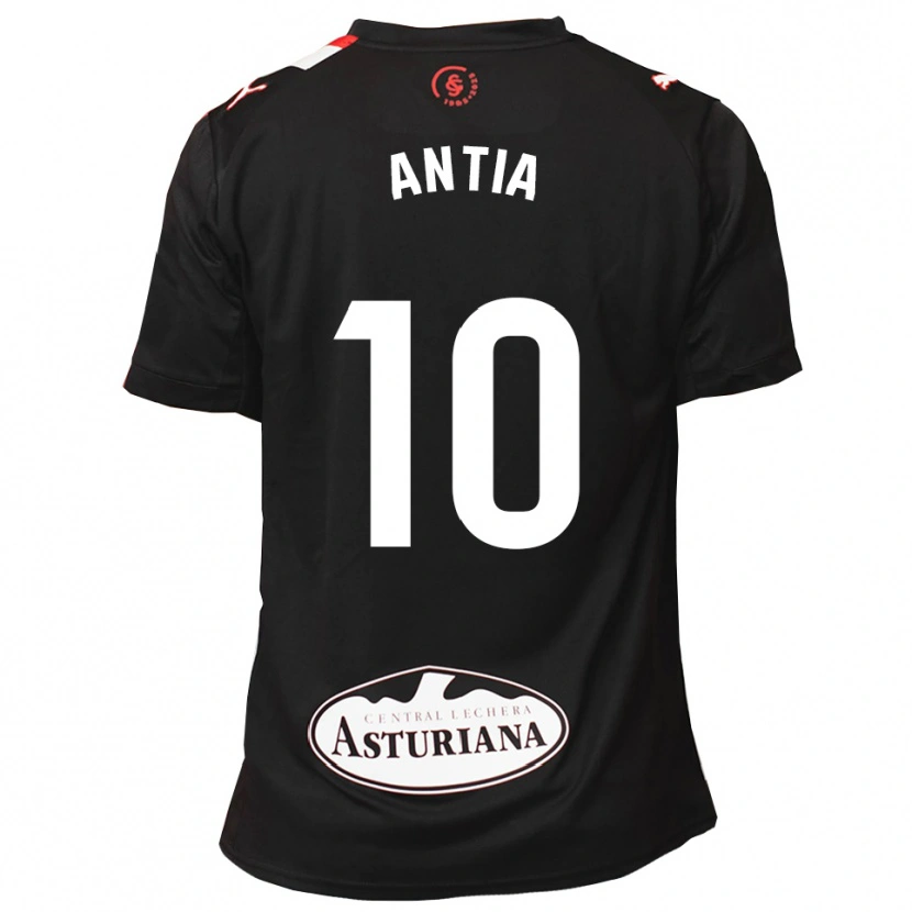 Danxen Donna Maglia Antia Mayo Fraga #10 Nero Bianco Kit Gara Away 2025/26 Maglietta
