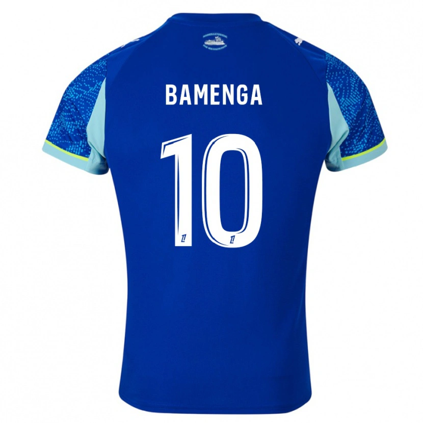 Danxen Donna Maglia Naomie Bamenga #10 Azzurro Bianco Kit Gara Third 2025/26 Maglietta