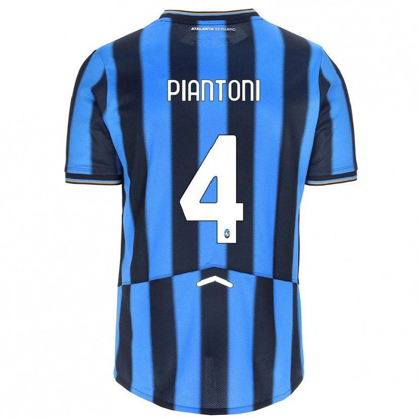 Danxen Bambino Maglia Andrea Piantoni #4 Azzurro Nero Kit Gara Home 2025/26 Maglietta