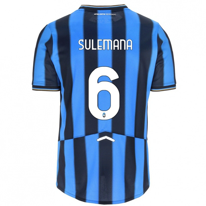 Danxen Bambino Maglia Ibrahim Sulemana #6 Azzurro Nero Kit Gara Home 2025/26 Maglietta