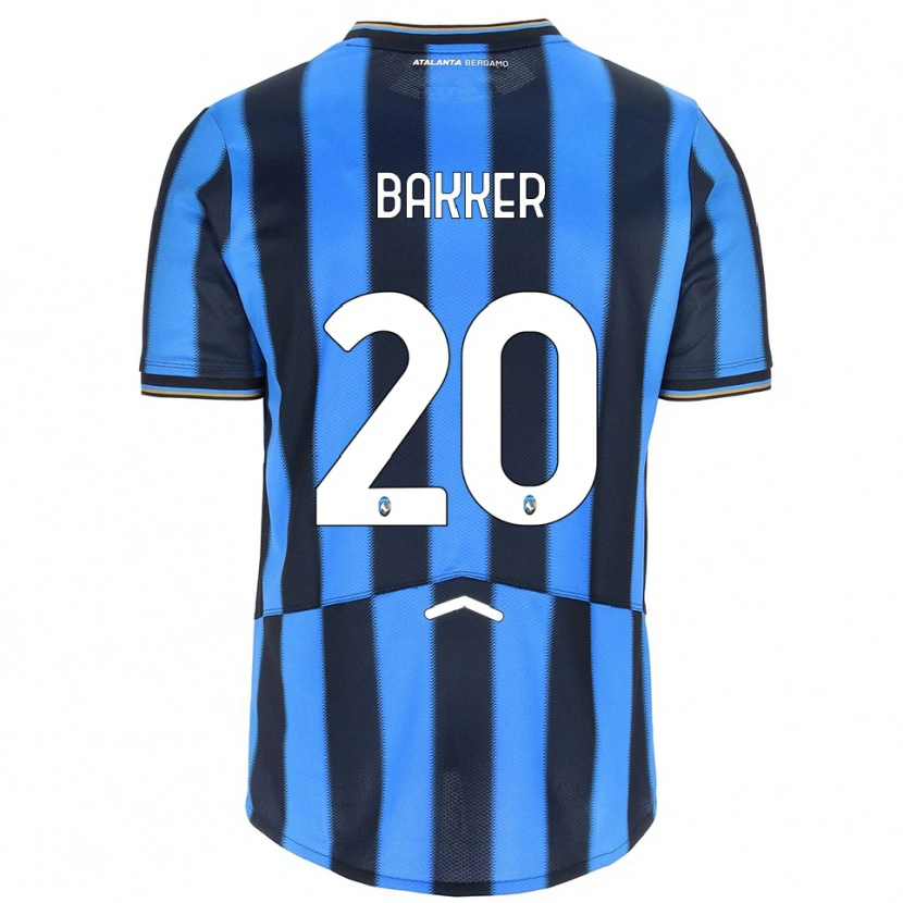 Danxen Bambino Maglia Mitchel Bakker #20 Azzurro Nero Kit Gara Home 2025/26 Maglietta