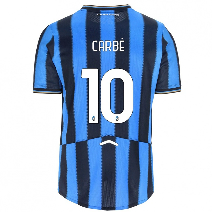 Danxen Bambino Maglia Alessio Carbè #10 Azzurro Nero Kit Gara Home 2025/26 Maglietta