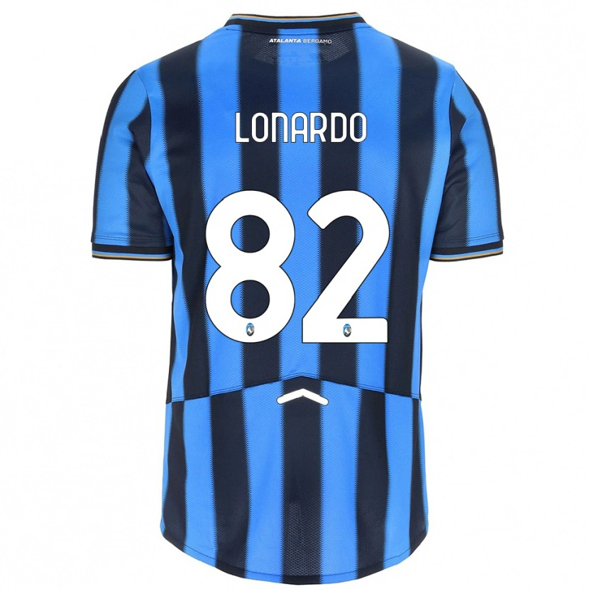 Danxen Bambino Maglia Edoardo Lonardo #82 Azzurro Nero Kit Gara Home 2025/26 Maglietta