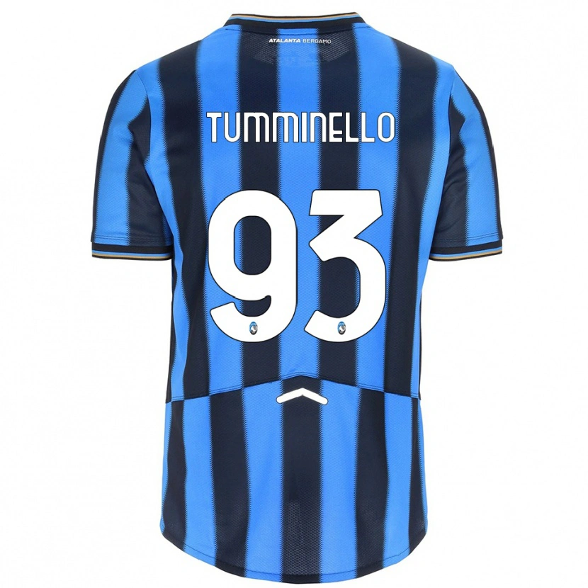 Danxen Bambino Maglia Marco Tumminello #93 Azzurro Nero Kit Gara Home 2025/26 Maglietta