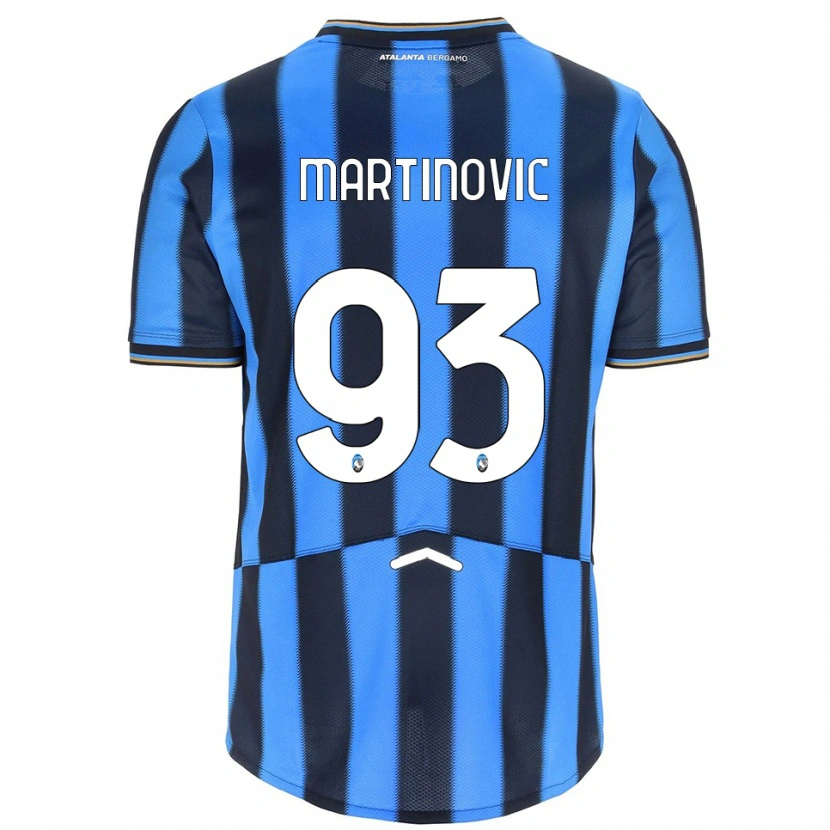 Danxen Bambino Maglia Melania Martinovic #93 Azzurro Nero Kit Gara Home 2025/26 Maglietta