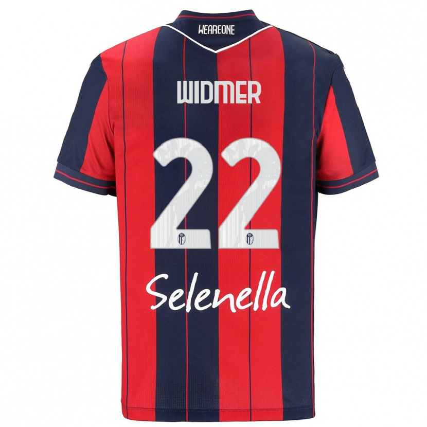 Danxen Bambino Maglia Renato Widmer D'autilia #22 Rosso Blu Navy Kit Gara Home 2025/26 Maglietta