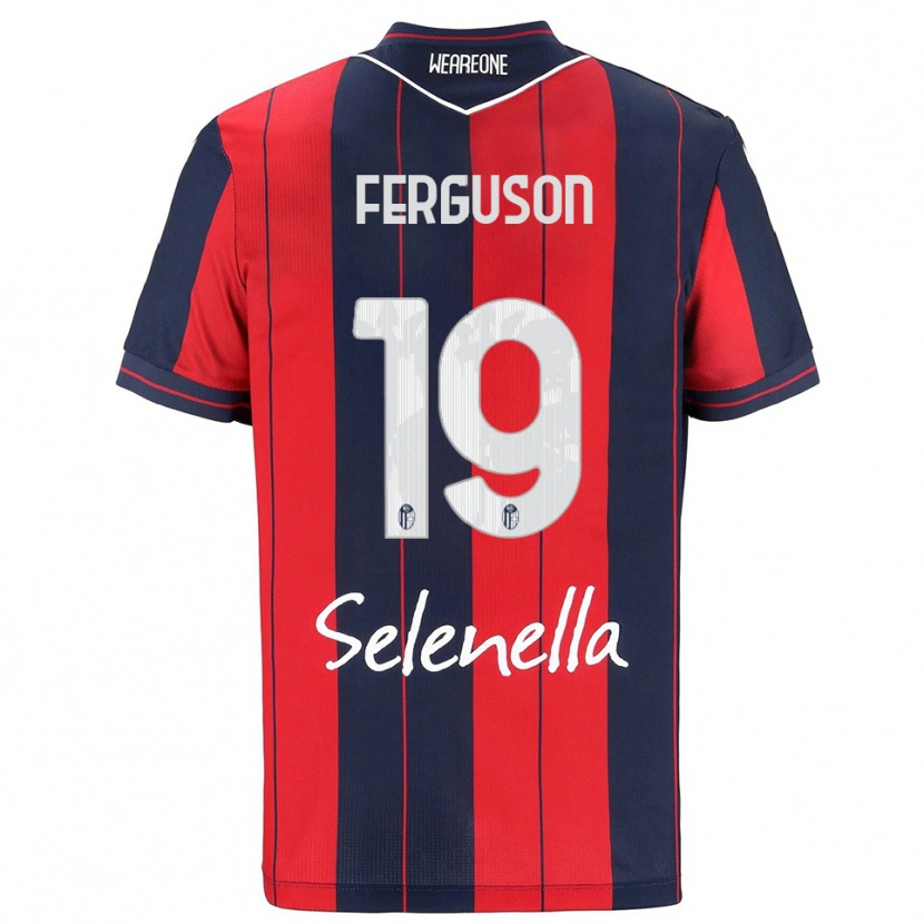 Danxen Bambino Maglia Lewis Ferguson #19 Rosso Blu Navy Kit Gara Home 2025/26 Maglietta
