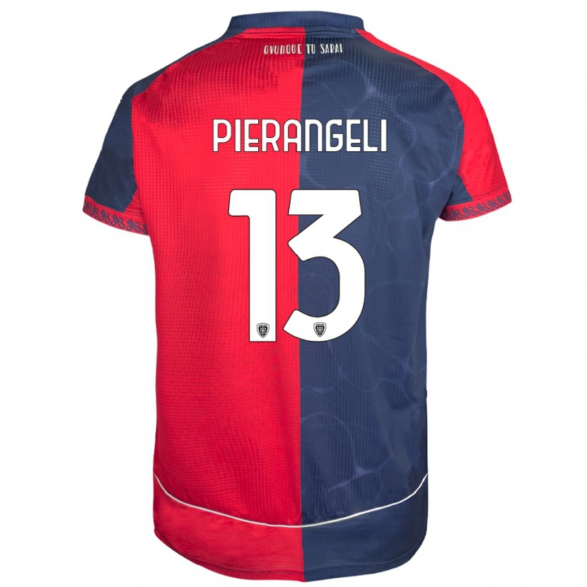 Danxen Bambino Maglia Luis Pierangeli #13 Rosso Blu Navy Kit Gara Home 2025/26 Maglietta