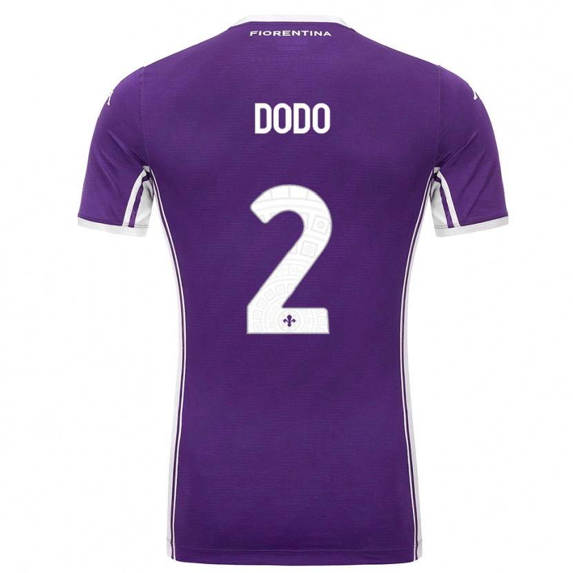 Danxen Bambino Maglia Dodô #2 Viola Bianco Kit Gara Home 2025/26 Maglietta