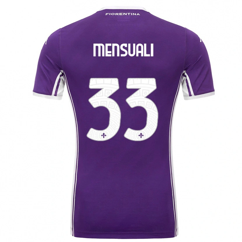 Danxen Bambino Maglia Alice Mensuali #33 Viola Bianco Kit Gara Home 2025/26 Maglietta