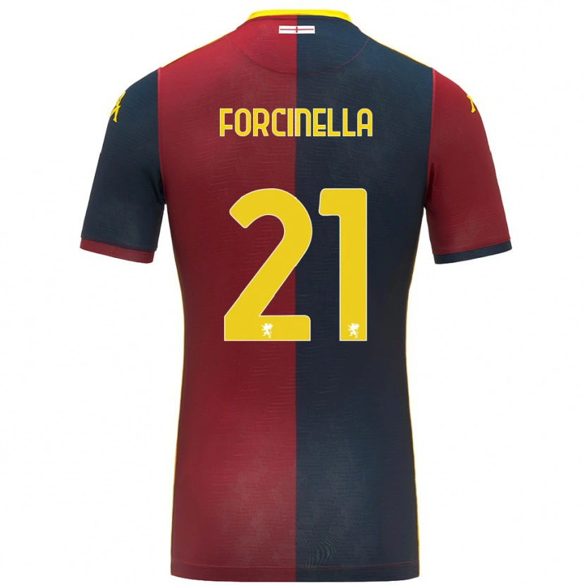Danxen Bambino Maglia Camilla Forcinella #21 Rosso Blu Royal Kit Gara Home 2025/26 Maglietta