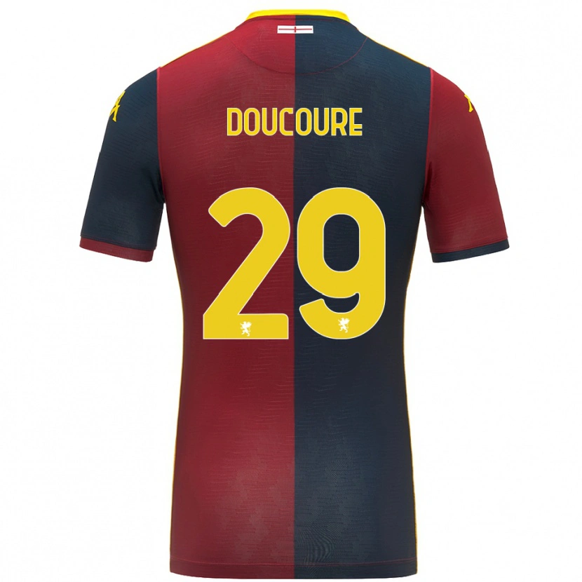 Danxen Bambino Maglia Mamedi Doucouré #29 Rosso Blu Royal Kit Gara Home 2025/26 Maglietta