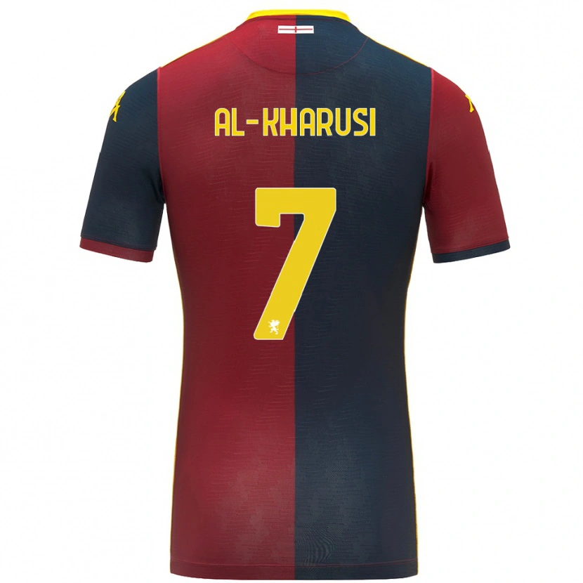 Danxen Bambino Maglia Suhayb Al-Kharusi #7 Rosso Blu Royal Kit Gara Home 2025/26 Maglietta
