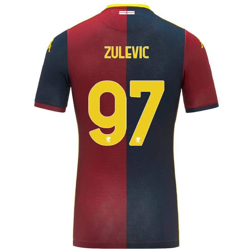 Danxen Bambino Maglia Adam Zulevic #97 Rosso Blu Royal Kit Gara Home 2025/26 Maglietta