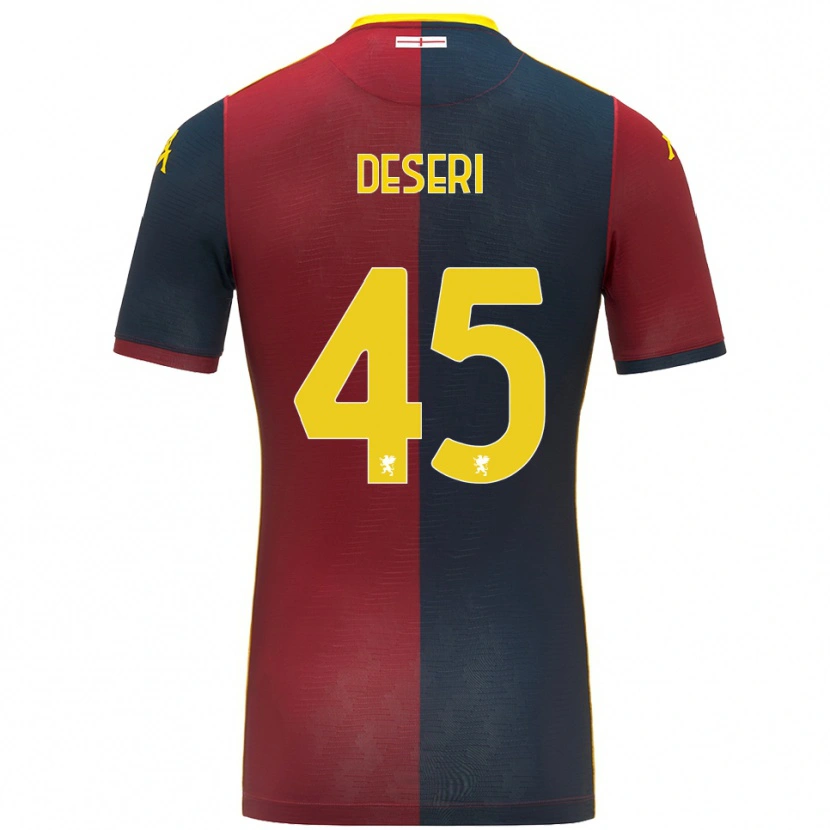 Danxen Bambino Maglia Gracien Deseri #45 Rosso Blu Royal Kit Gara Home 2025/26 Maglietta