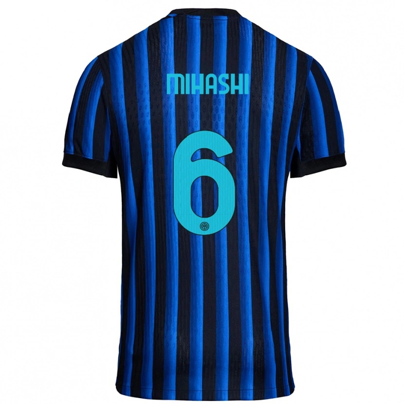 Danxen Bambino Maglia Mana Mihashi #6 Nero Blu Kit Gara Home 2025/26 Maglietta