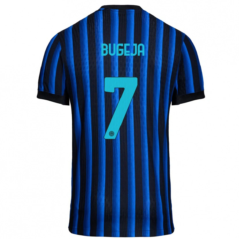 Danxen Bambino Maglia Haley Bugeja #7 Nero Blu Kit Gara Home 2025/26 Maglietta