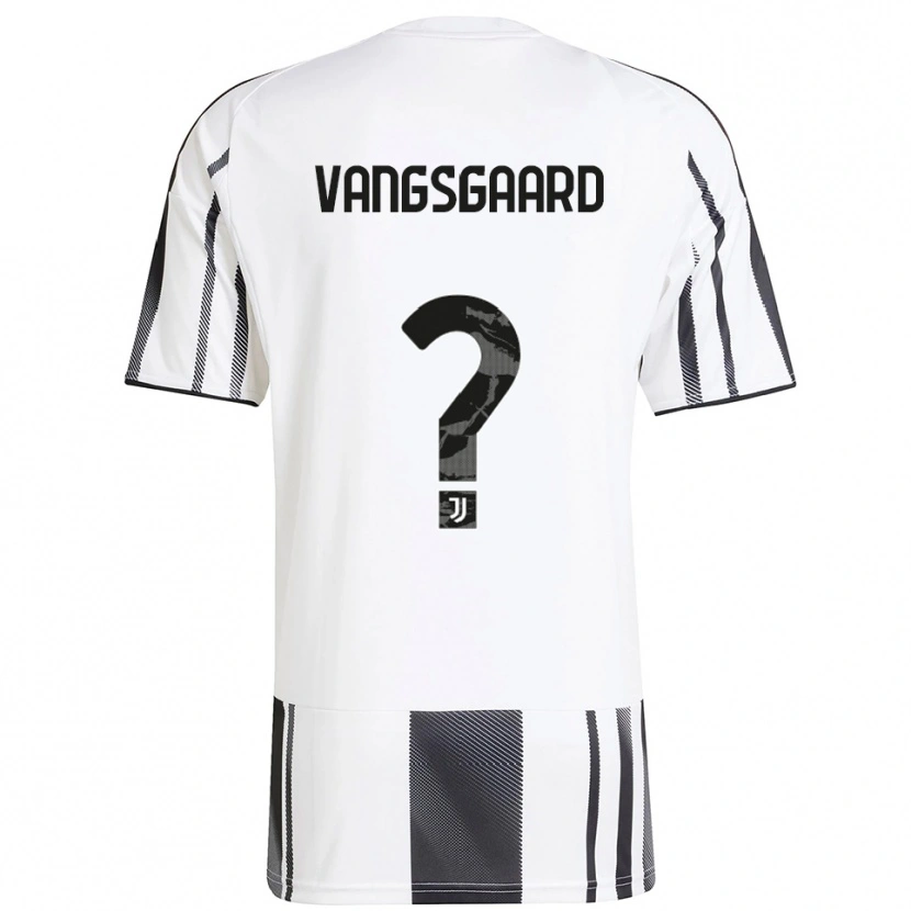 Danxen Bambino Maglia Amalie Vangsgaard #0 Bianco Nero Kit Gara Home 2025/26 Maglietta