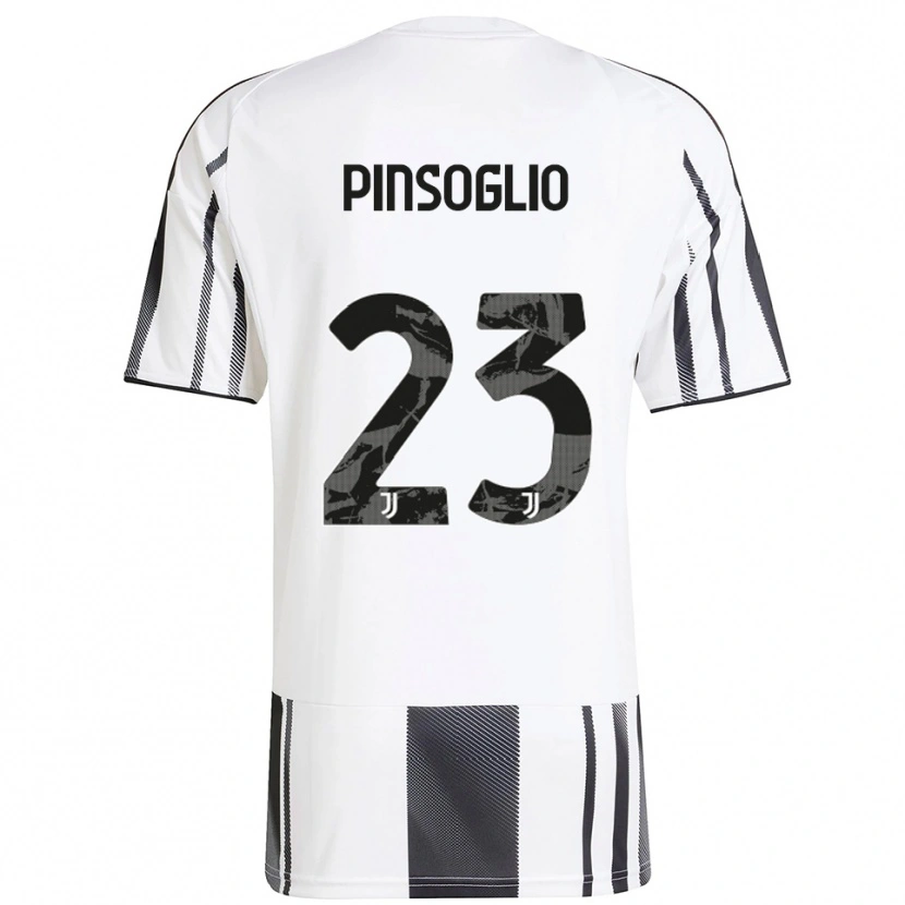 Danxen Bambino Maglia Carlo Pinsoglio #23 Bianco Nero Kit Gara Home 2025/26 Maglietta