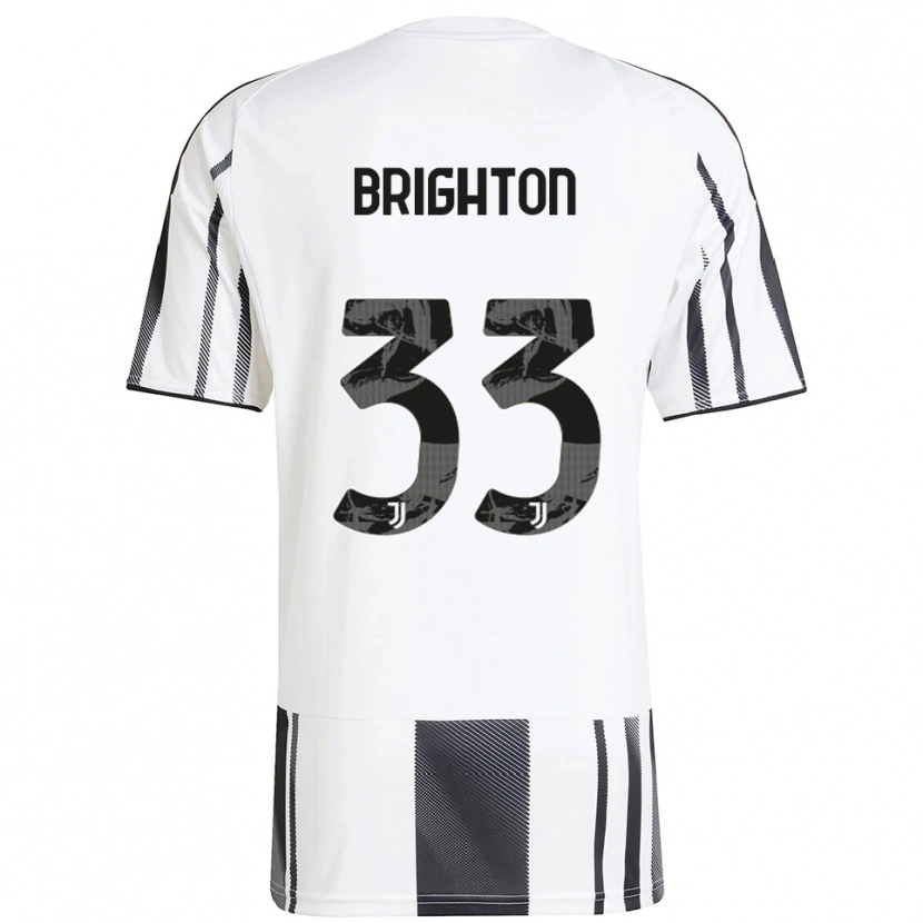 Danxen Bambino Maglia Abi Brighton #33 Bianco Nero Kit Gara Home 2025/26 Maglietta