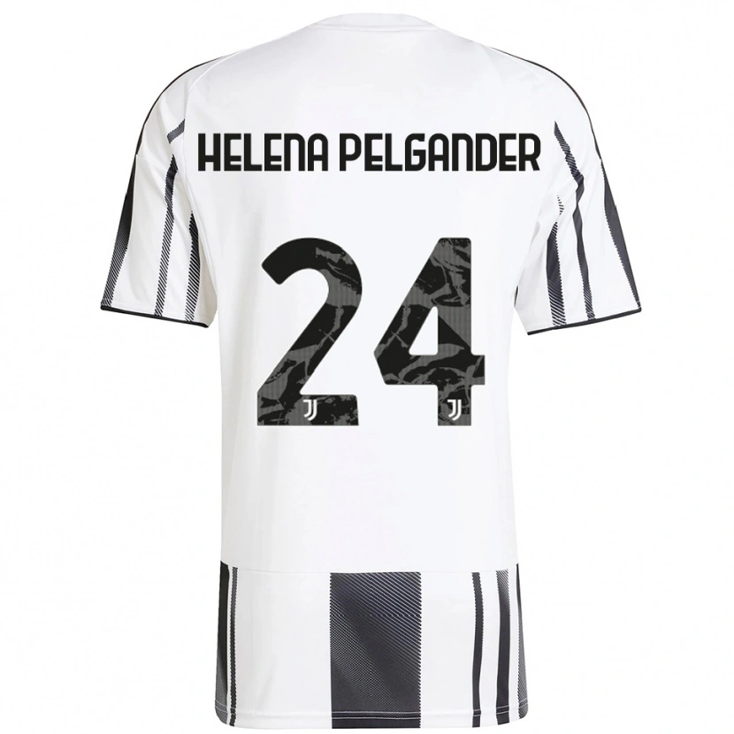 Danxen Bambino Maglia Elsa Helena Pelgander #24 Bianco Nero Kit Gara Home 2025/26 Maglietta
