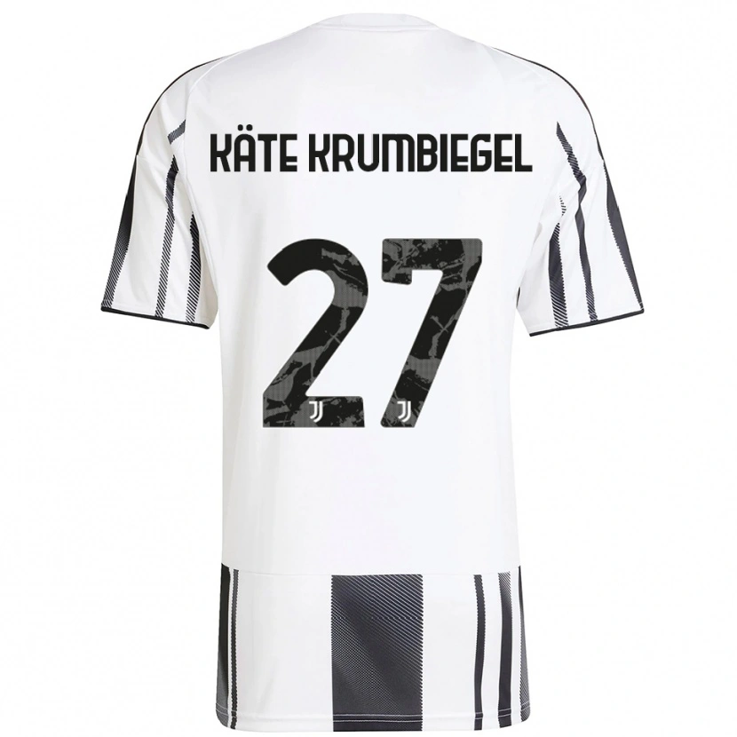 Danxen Bambino Maglia Paulina Käte Krumbiegel #27 Bianco Nero Kit Gara Home 2025/26 Maglietta