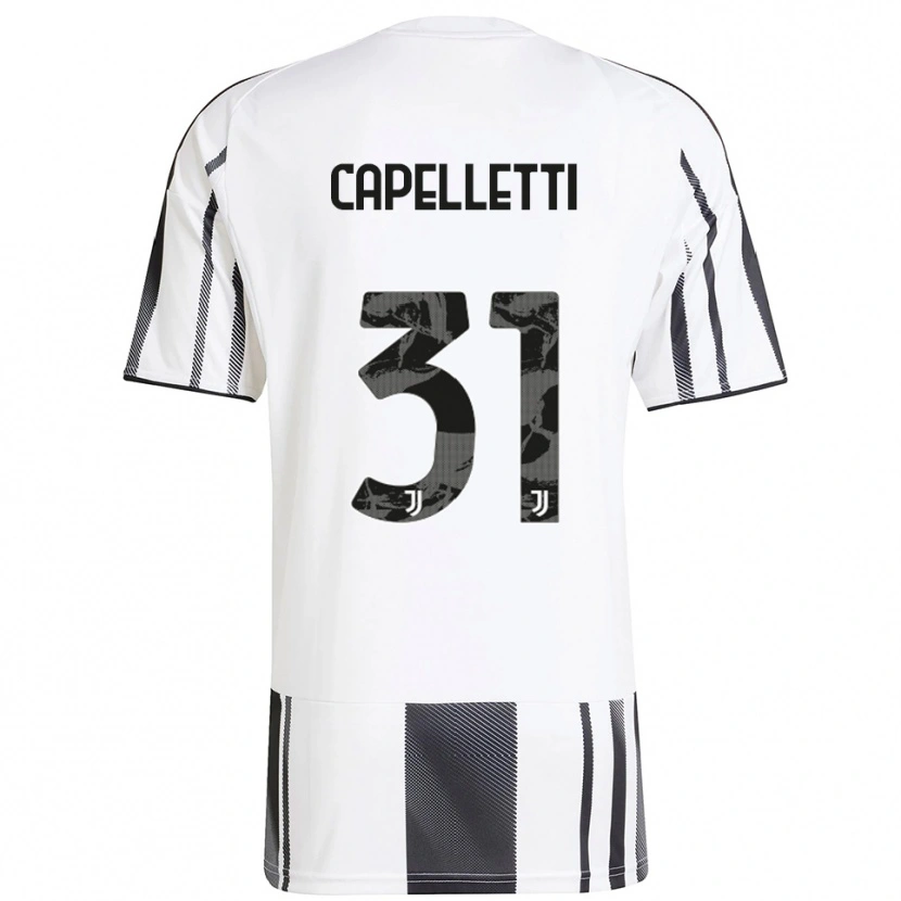 Danxen Bambino Maglia Alessia Capelletti #31 Bianco Nero Kit Gara Home 2025/26 Maglietta